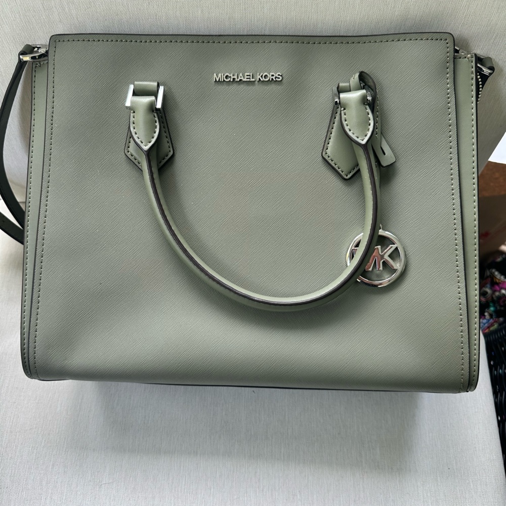 Michael Kors Olive Green Satchel
